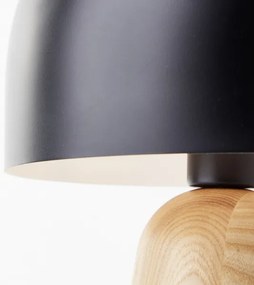 Lampă de masă Brilliant NALAM 1xE14/40W/230V negru/ash