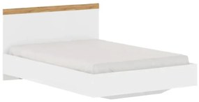 Pat de o persoană 120 cm Valgo 120 (alb + Stejar wotan). 1075513