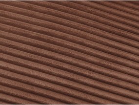 Canapea portocalie pentru dormitul zilnic/extensibilă cu tapițerie din catifea reiată 220 cm Hugo – Bobochic Paris