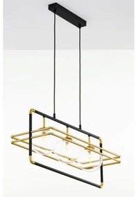 Lustră pe cablu Jupiter 2030 FIORI 3xG9/10W/230V negru/auriu/transparent