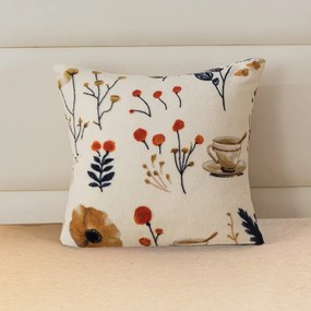 Husa pentru perna din micropolar PAPAVA 45x45 cm, crem