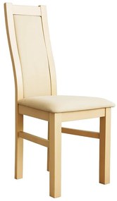 Scaun de dining ZOE, stejar/crem