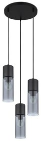 Lustra cu 3 pendule design modern ANNIKA negru