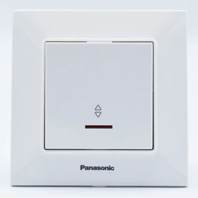 Intrerupator alternativ cu led 10A, IP20, Alb, Panasonic Arkedia Slim