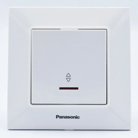 Intrerupator alternativ cu led 10A, IP20, Alb, Panasonic Arkedia Slim
