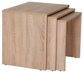 Set 3buc. măsuțe cafea Losuku 2 (stejar sonoma) . 1093251