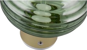 Aplică de perete verde LED din sticlă cu USB ø 15,5 cm Earl – Reality