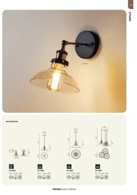 Redo 01-1002 - Lustră pe cablu SAVILLE 1xE27/42W/230V