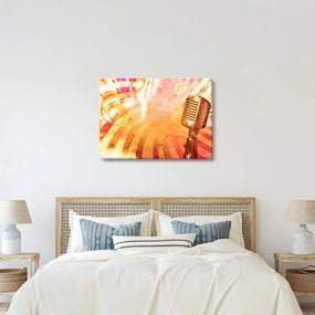 Tablou - Microfon retro (70x50 cm)
