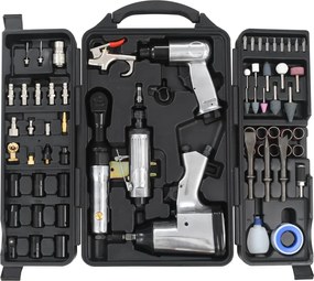 vidaXL Trusă scule pneumatice 70 piese