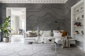 Tapet Wave, Grey, Rebel Walls