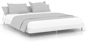 832229 vidaXL Cadru de pat, alb, 160x200 cm, lemn prelucrat