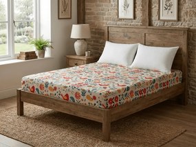 Cearsaf din microfibra RETRO BIRD colorat 90x200 cm