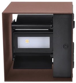 Brilagi - Aplică de exterior CUBE LED/6W/230V maro IP54