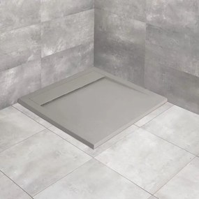 Cadita dus compozit patrata Radaway Teos C 90x90 cm gri-cemento