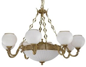 Candelabru clasic din alama 8+3 design italian 9350
