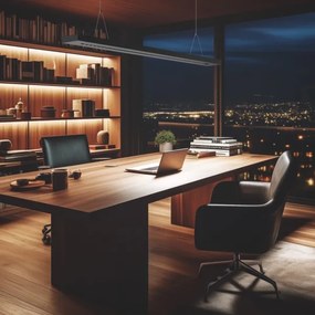 Plafonieră/pendul LED PLANK LED/20/30/40W/230V 2700/4000/6000K black