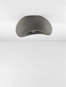 Plafoniera design modern, Stone Gray, AERE, L 40cm
