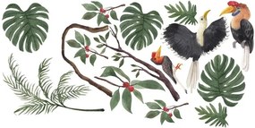 Autocolant pentru copii păsări în junglă 150 x 300 cm