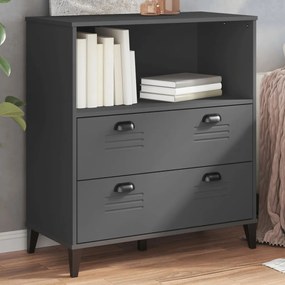 vidaXL Bibliotecă „VIKEN”, gri antracit, 80x40x90 cm, lemn prelucrat