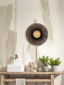 Aplica de perete eco din bambus Kalimantan 44cm nat/bl