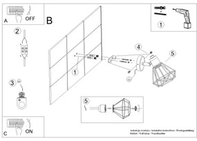 Spot de perete ARTEMIS 1xE14/40W/230V alb Sollux SL.1102