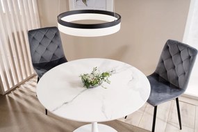 Masa rotunda Espero alb/alb ø90/h75 cm