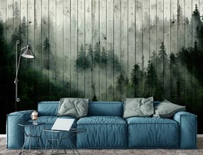 Fototapet - Ceața de pădure (152,5x104 cm)