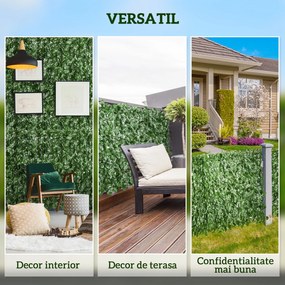 Outsunny Rulou de Gard Viu Artificial pentru Balcon si Gradina | Aosom Romania