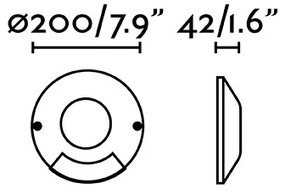 FARO 70285 - Iluminat căi de acces exterior LED LOTH-1 LED/6W/230V IP67