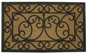 Covoras de intrare semirotund cu fibră de cocos MARQUIS, 45 x 75 cm