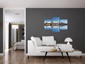 Tablou cu munți și reflectarea lor (90x60 cm)