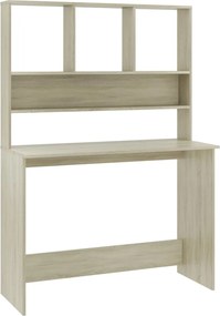 vidaXL Birou cu rafturi, stejar sonoma, 110x45x157 cm, PAL