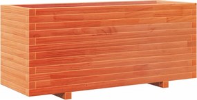 vidaXL Jardinieră grădină, maro ceruit, 110x40x49,5 cm, lemn masiv pin