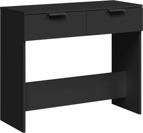 vidaXL Măsuță consolă, negru, 90x36x75 cm, lemn compozit