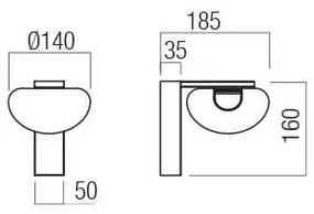 Aplică LED Redo 01-3242 SINCLAIR LED/6,5W/230V CRI 93 IP21 negru