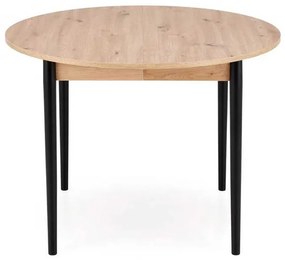 Masă de bucătărie Darren, stejar artisan / negru