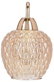 Lampă de perete TOBIAS 1xE27/40W/230V roz-auriu
