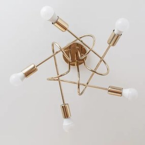 Lustră aplicată OXFORD 5xE27/15W/230V aurie