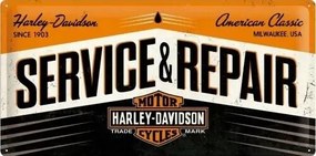 Placă metalică Harley-Davidson - Service & Repair