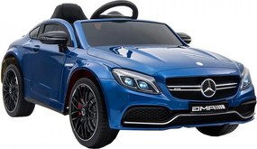 Masinuta Electrica cu acumulator pentru copii NOVOKIDS™ Mercedes C63S AMG Coupe, Cu telecomanda, Roti din Cauciuc EVA, 3-8 ani , Usi cu deschidere ,
