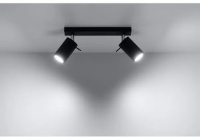 Lampă spot RING 2 2xGU10/40W/230V negru