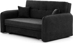 Canapea extensibila de 2 locuri LAINE, neagra