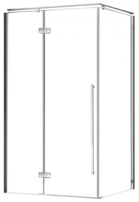 Cabină de duș pătrată Sorrento Plus 100x100, stânga, cu finisaj Easy Clean