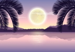 Fototapet - Luna oglindită (147x102 cm)