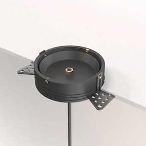 Pendul LED incastrabil design tehnic Luna negru, 4000K