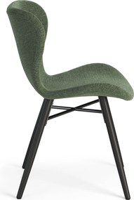 MAZZONI EXPORT ALTEA Verde (țesătură Rio 140) / picioare negre – SCAUN MODERN PENTRU LIVING / SUFRAGERIE / BUCĂTĂRIE / BIROU