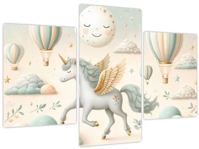 Tablou - Unicorn fericit (90x60 cm)