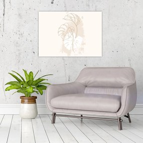 Tablou pe sticlă - Monstru de linie N⁰1 (70x50 cm)