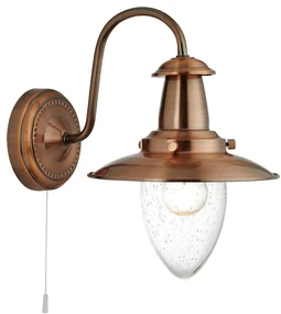 Aplica de perete stil industrial vintage Fisherman II cupru